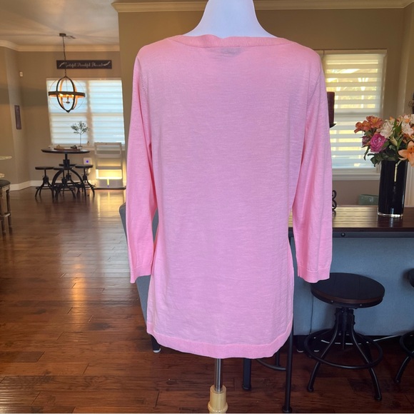 Talbots Lightweight Sweater Women’s Size Large Pink - Picture 5 of 14